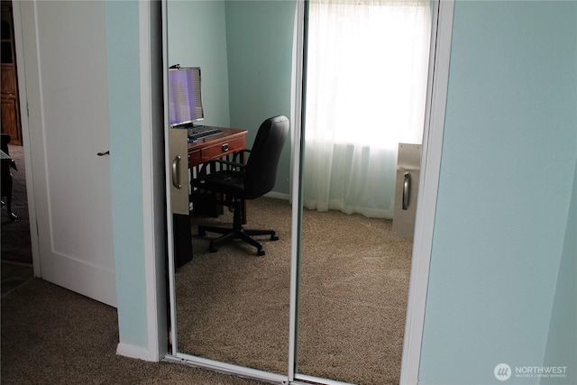 153 NW Quincy Pl, Soap Lake, WA 98851 - home office with carpet flooring and baseboards