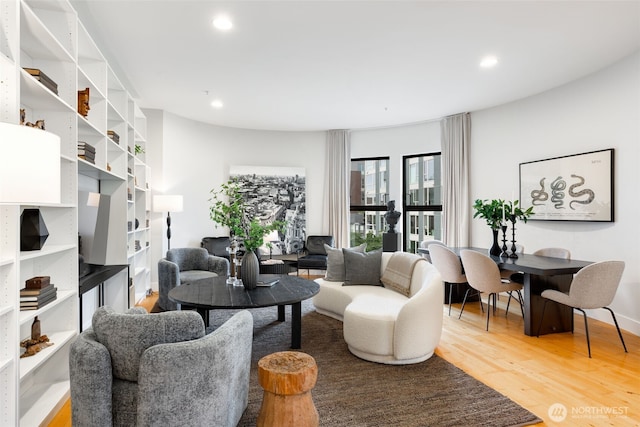 615 E Pike St Unit 306, Seattle, WA 98122 - living room with light wood-style flooring and recessed lighting