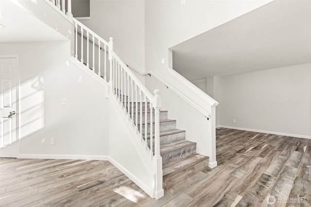35426 8th Ave SW, Federal Way, WA 98023 - stairway with wood finished floors and baseboards