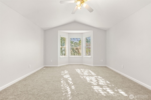 35426 8th Ave SW, Federal Way, WA 98023 - additional living space featuring a ceiling fan, carpet, and lofted ceiling
