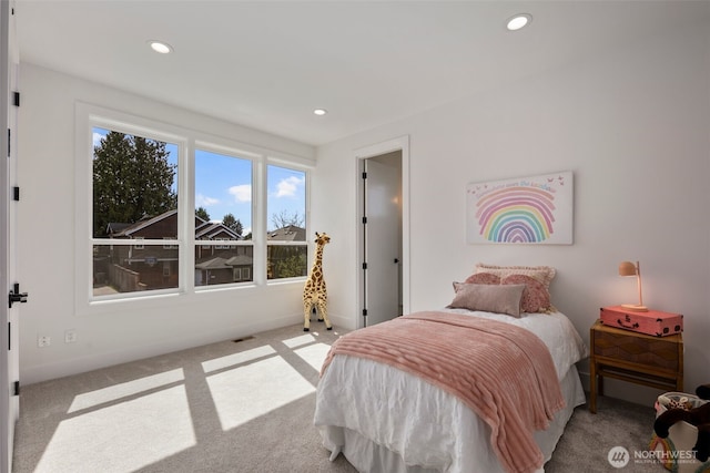 1002 N 31st St, Renton, WA 98056 - carpeted bedroom featuring recessed lighting and baseboards