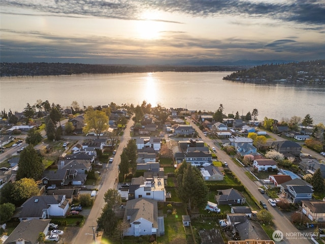 1002 N 31st St, Renton, WA 98056 - aerial view of property and surrounding area featuring nearby suburban area and a nearby body of water