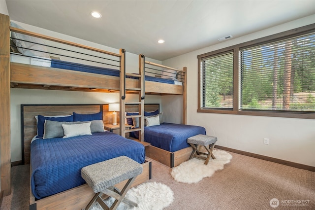 1450 Creekside Rd, Cle Elum, WA 98922 - bedroom featuring baseboards, recessed lighting, and carpet floors
