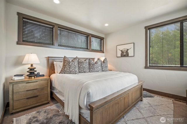 1450 Creekside Rd, Cle Elum, WA 98922 - carpeted bedroom with baseboards and recessed lighting