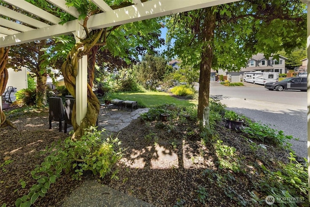 14566 86th Pl NE, Kenmore, WA 98028 - view of yard with a pergola