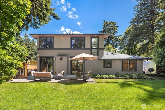 5619 89th Ave SE, Mercer Island, WA 98040 - back of house featuring outdoor lounge area, a patio area, and a yard