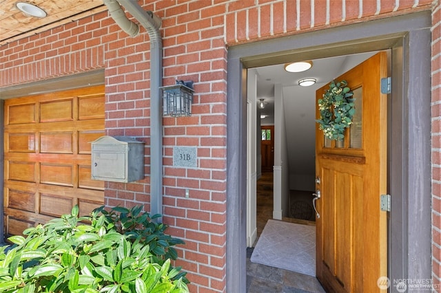 31 Etruria St Unit B, Seattle, WA 98109 - entrance to property with brick siding and a garage