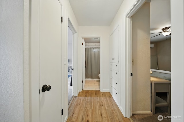 1511 Howard St, Walla Walla, WA 99362 - hall with light wood-style flooring and baseboards