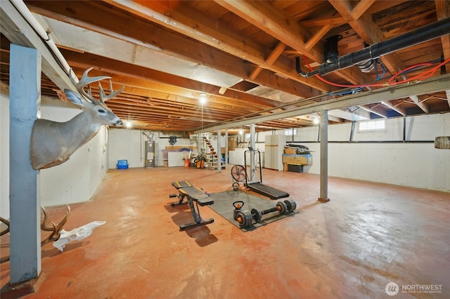 1511 Howard St, Walla Walla, WA 99362 - workout area with gas water heater