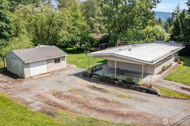 924 1st St, Sultan, WA 98294 - view from above of property with a mountain backdrop