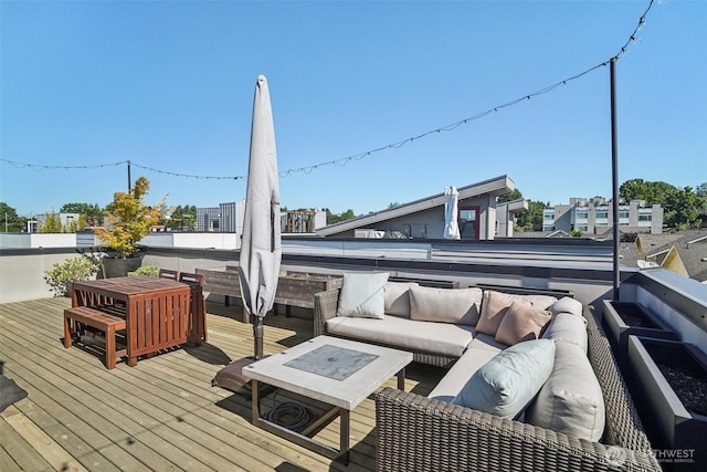917 29th Ave S, Seattle, WA 98144 - wooden terrace featuring an outdoor hangout area