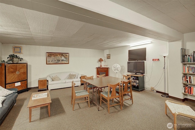 919 2nd Ave W Unit 601, Seattle, WA 98119 - carpeted dining room with baseboards