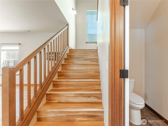 2452 NW Columbia Ave Unit 25, East Wenatchee, WA 98802 - stairway with baseboards