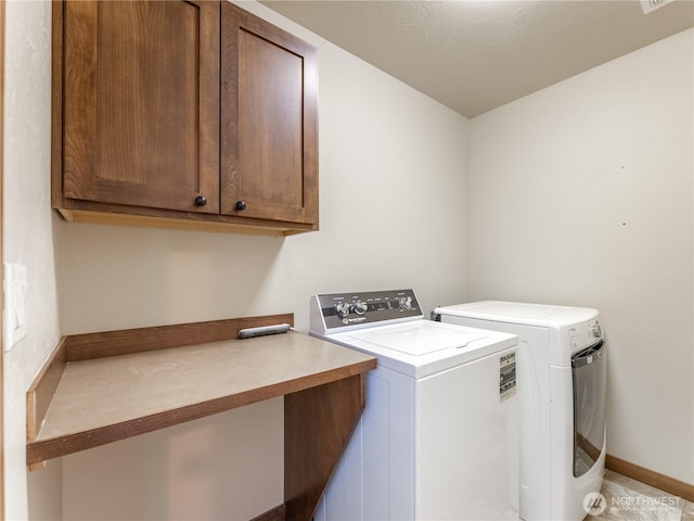 2452 NW Columbia Ave Unit 25, East Wenatchee, WA 98802 - laundry room featuring washer and clothes dryer and cabinet space