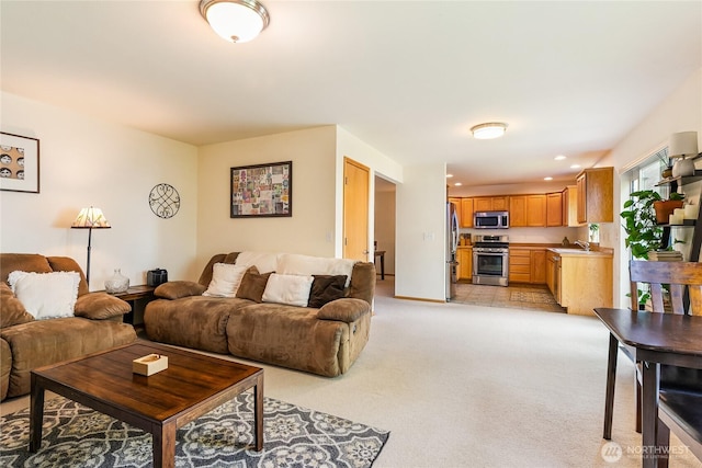 4155 Aurora Loop, Bellingham, WA 98226 - living room with light carpet and recessed lighting