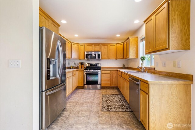 4155 Aurora Loop, Bellingham, WA 98226 - kitchen featuring stainless steel appliances, recessed lighting, and light countertops