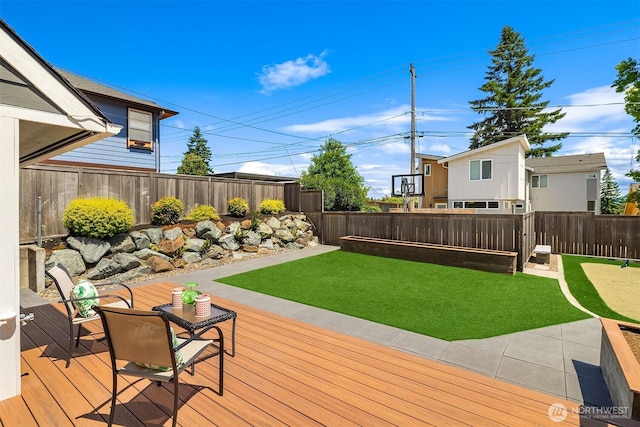 4142 52nd Ave SW, Seattle, WA 98116 - deck featuring a fenced backyard