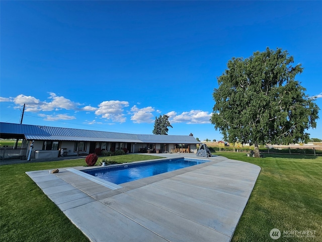 8708 Rd K Rd NE, Moses Lake, WA 98837 - swimming pool with a yard and a patio