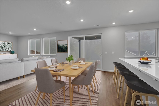 2609 S 7th Way, Ridgefield, WA 98642 - dining area with wood finished floors and recessed lighting