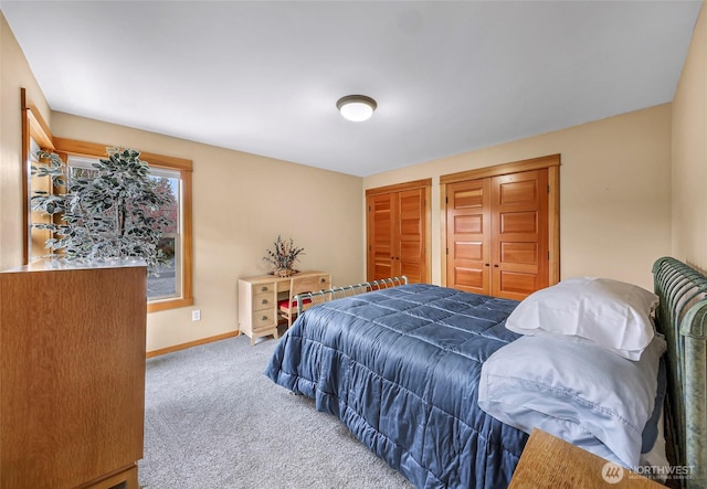 2659 Northshore Rd, Bellingham, WA 98226 - bedroom with carpet flooring, baseboards, and two closets