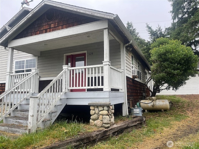 528 Chinook Way, Friday Harbor, WA 98250 - view of front of property with covered porch and stairs