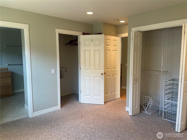 528 Chinook Way, Friday Harbor, WA 98250 - unfurnished bedroom with carpet flooring, recessed lighting, and ensuite bathroom