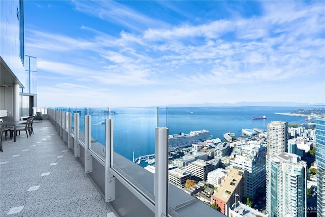 121 Stewart St Unit 3004, Seattle, WA 98101 - dock featuring a water view and a view of city