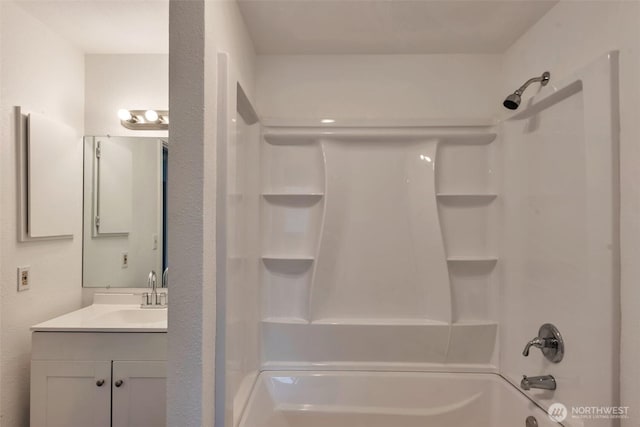 1702 C St SE, Auburn, WA 98002 - bathroom featuring vanity and shower / bathtub combination