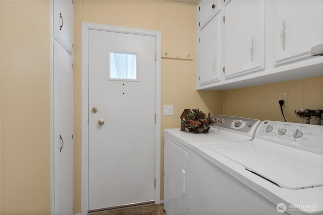 1402 22nd St NE Unit 47, Auburn, WA 98002 - washroom featuring washing machine and clothes dryer and cabinet space