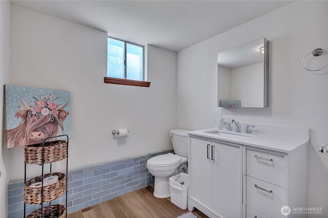 31006 38th Ave S, Auburn, WA 98001 - bathroom featuring toilet, vanity, and wood finished floors