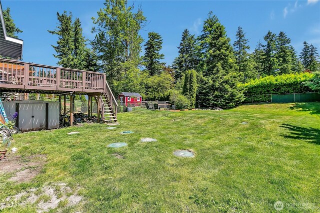 31006 38th Ave S, Auburn, WA 98001 - view of yard with stairway and a deck