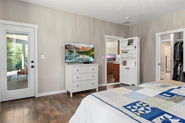 1566 Deer Ridge Rd, Oak Harbor, WA 98277 - bedroom with dark wood-style floors and baseboards