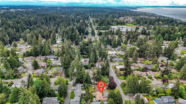 20010 3rd Ave NW, Shoreline, WA 98177 - aerial view of residential area featuring a heavily wooded area