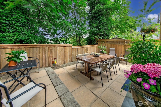 444 26th Ave E, Seattle, WA 98112 - fenced backyard with a patio area and outdoor dining space