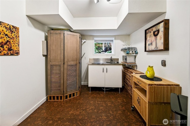 444 26th Ave E, Seattle, WA 98112 - kitchen with stainless steel counters and stainless steel microwave