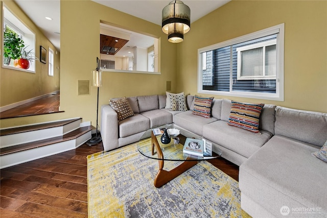 444 26th Ave E, Seattle, WA 98112 - living room featuring wood finished floors and healthy amount of natural light
