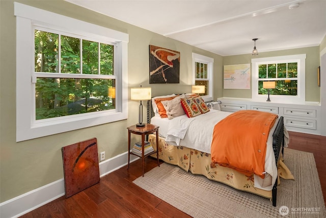 27603 145th Ave SW, Vashon, WA 98070 - bedroom with wood finished floors and baseboards