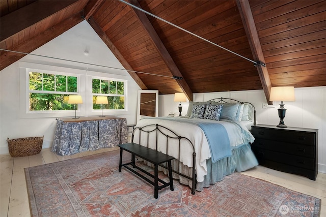 27603 145th Ave SW, Vashon, WA 98070 - bedroom with wood ceiling and wood finished floors