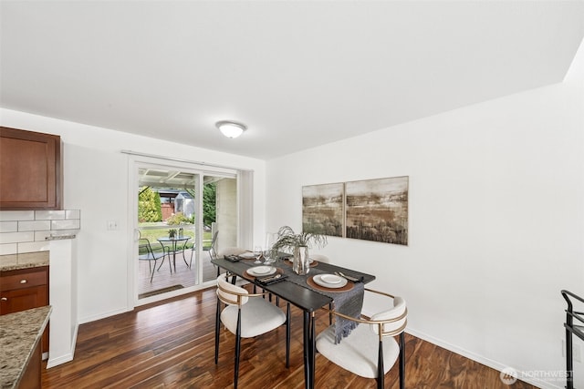 35639 12th Ave SW, Federal Way, WA 98023 - dining space featuring dark wood-style floors and baseboards