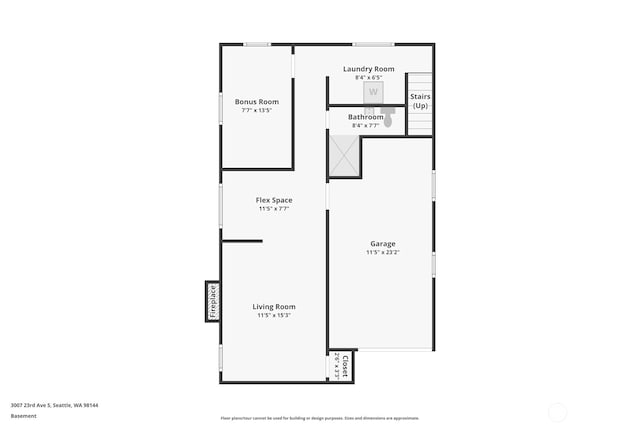 3007 23rd Ave S, Seattle, WA 98144 - view of floor plan / room layout