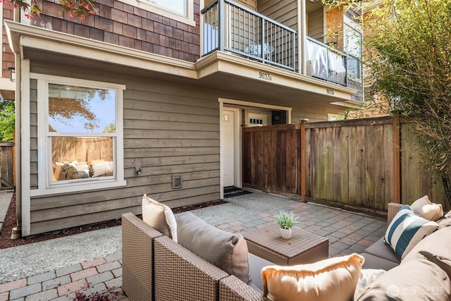 9033 18th Ave SW Unit A, Seattle, WA 98106 - view of patio featuring a balcony and outdoor lounge area
