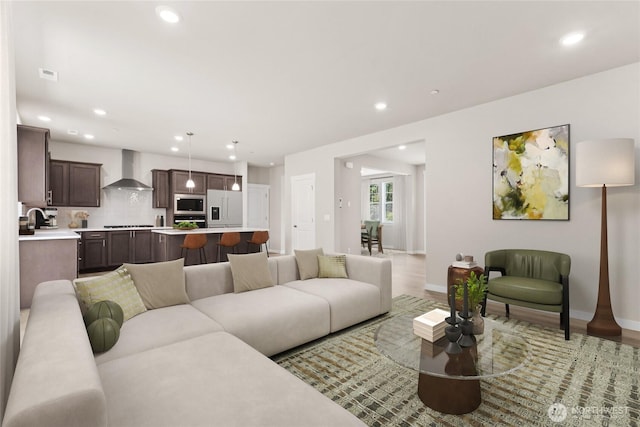 3704 98th Avenue Ct E Unit 1, Edgewood, WA 98371 - living room with recessed lighting