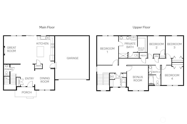 3704 98th Avenue Ct E Unit 1, Edgewood, WA 98371 - view of floor plan / room layout