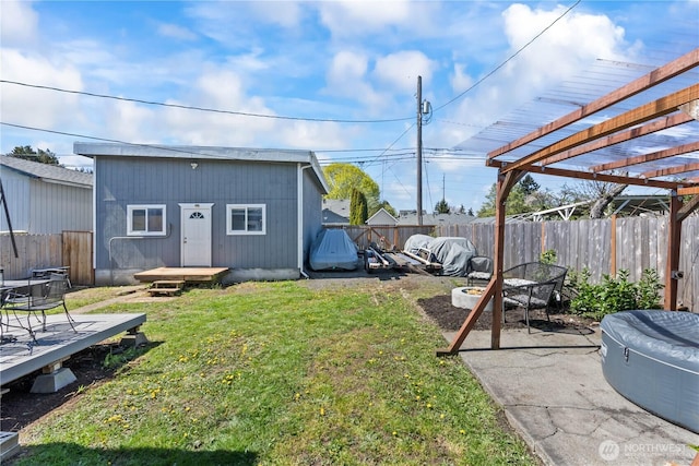 3628S Sheridan Ave, Tacoma, WA 98418 - view of yard featuring a pergola