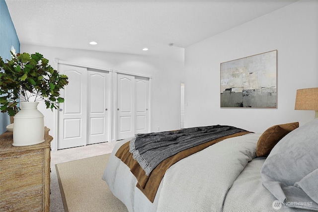 1933 Windflower Ln SE, Lacey, WA 98503 - carpeted bedroom with multiple closets and recessed lighting