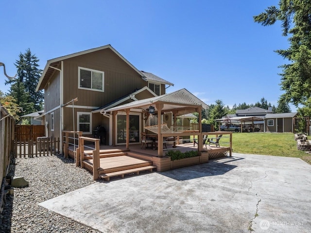 4715 247th St E, Graham, WA 98338 - back of house featuring a patio and a deck
