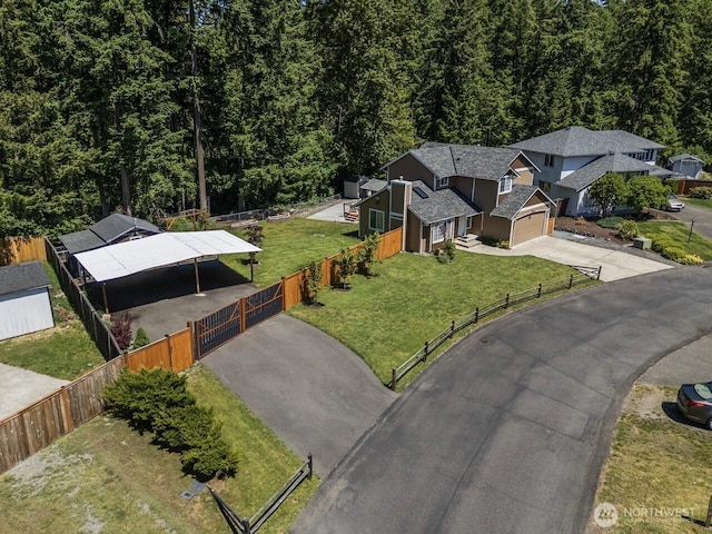 4715 247th St E, Graham, WA 98338 - drone / aerial view of a forest