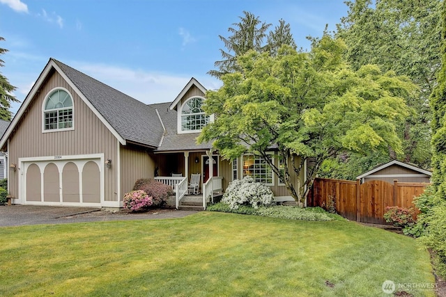 23304 21st Ave SE, Bothell, WA 98021 - view of front of property with a shingled roof, covered porch, asphalt driveway, and an attached garage