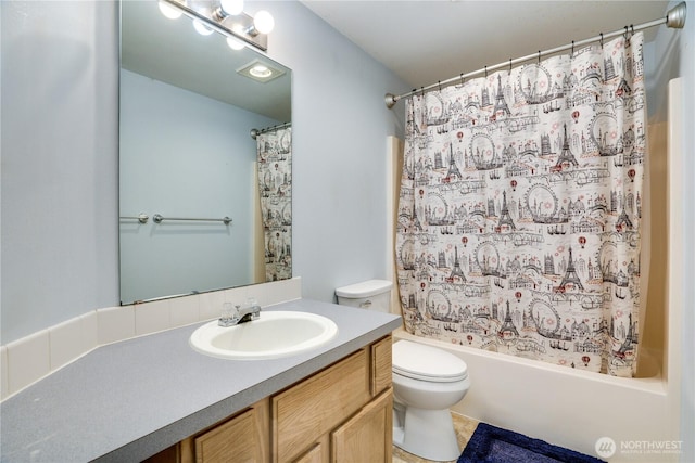 10513 SE 250th Pl Unit F-106, Kent, WA 98031 - bathroom with vanity and shower / bathtub combination with curtain