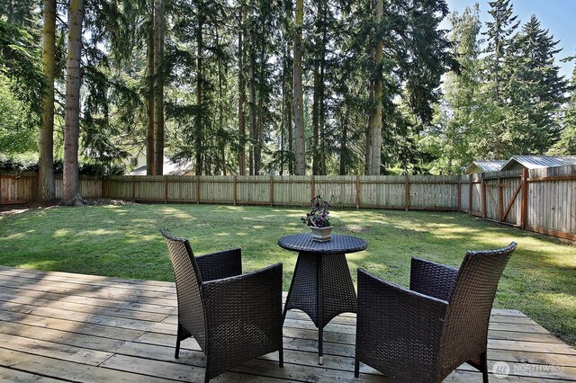 311 Edgecliff Dr, Langley, WA 98260 - view of wooden terrace